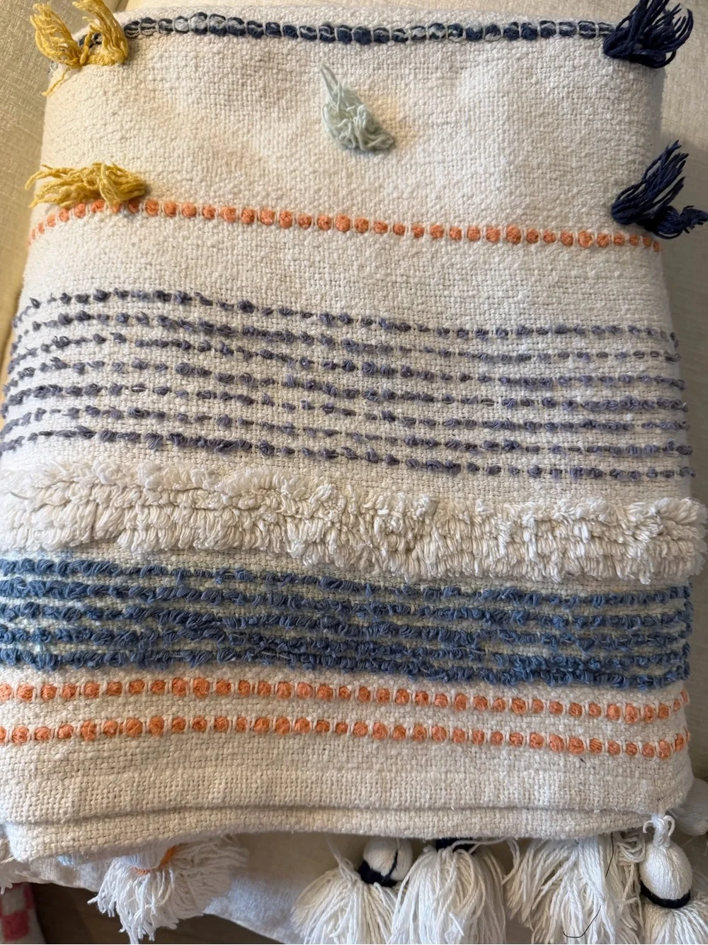 Target Opalhouse Boho Striped Tassel Throw Blanket - 45